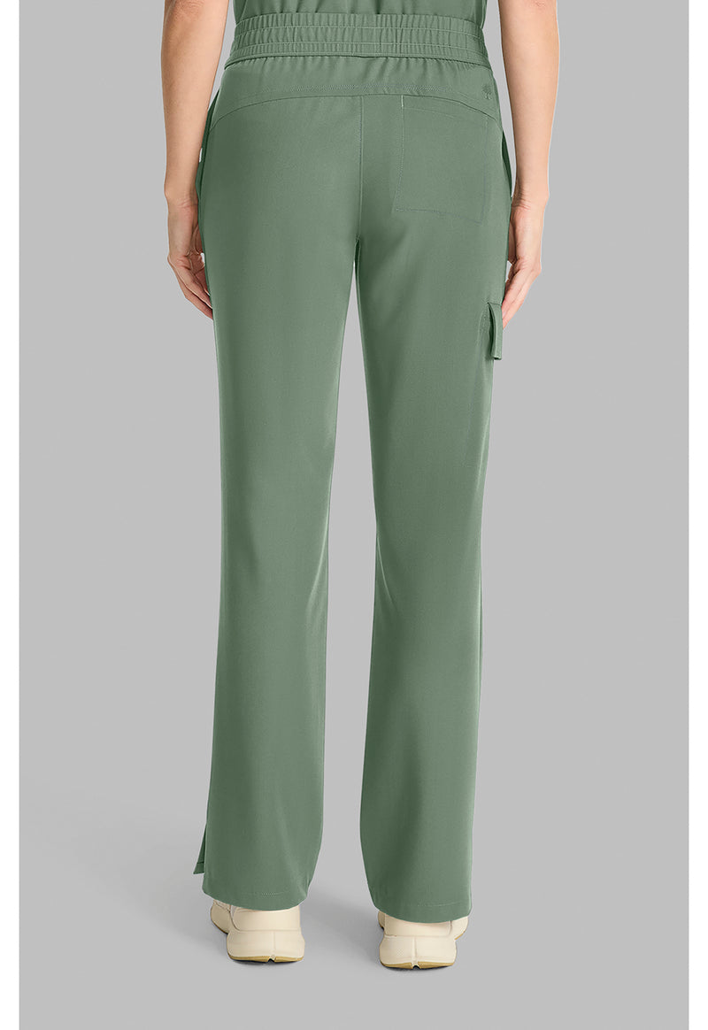 Acadia Green - Healing Hands Quest Women Scrub Pants - Back View