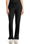 Black - Healing Hands Quest Women Scrub Pants - Front View