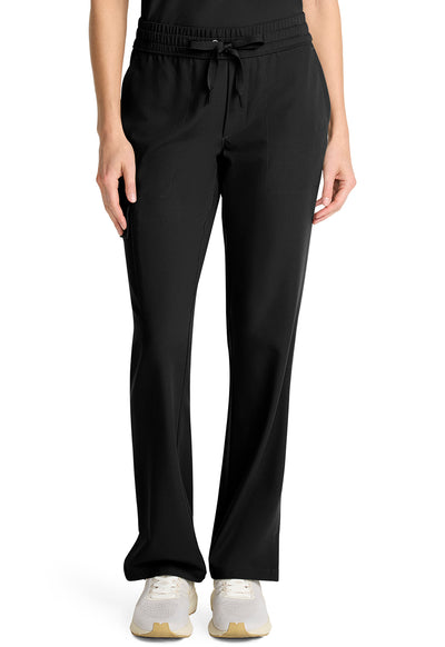 Women's Mid Rise Drawstring Straight Leg