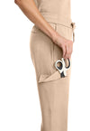 Desert Taupe - Women's Mid Rise Drawstring Straight Leg – Regular (View 2)