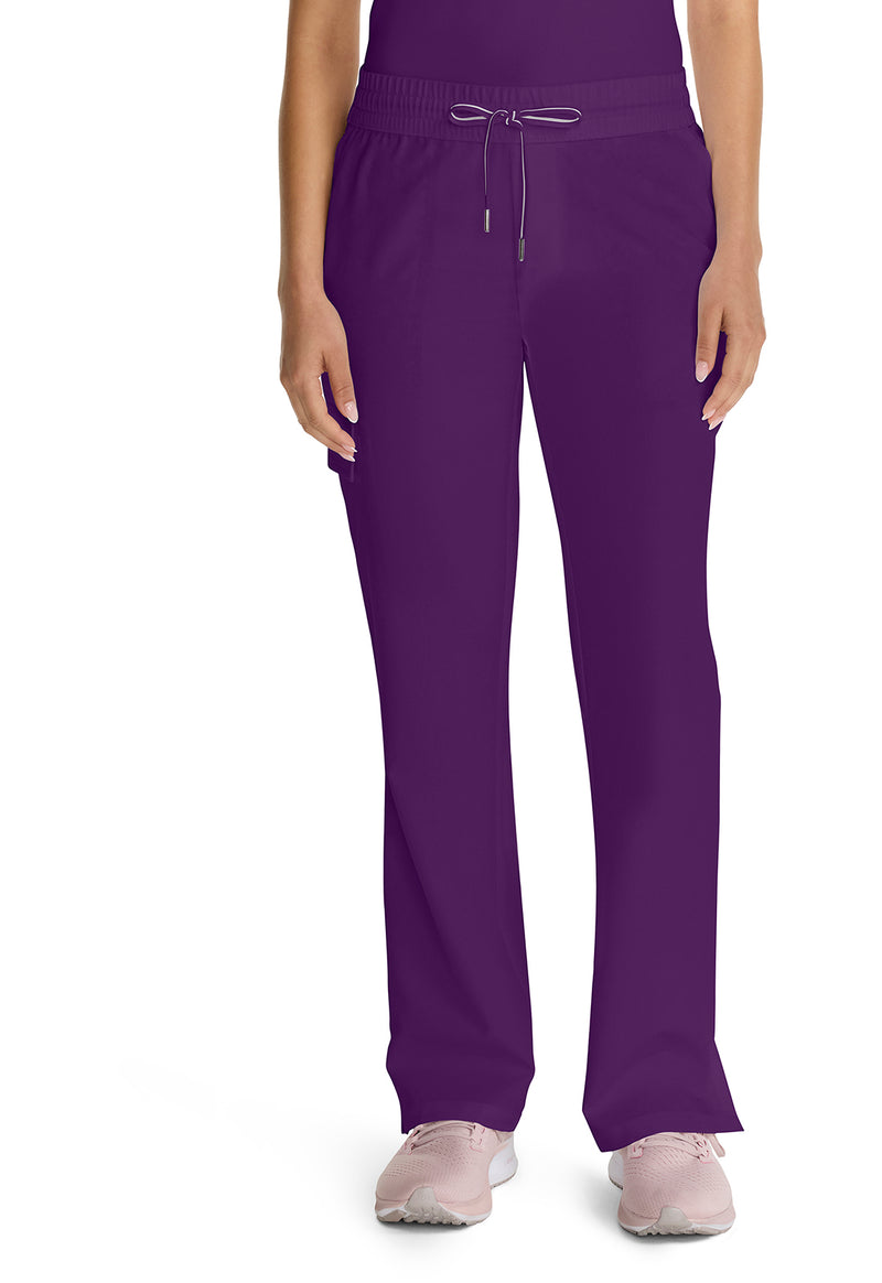 Eggplant - Healing Hands Quest Women Scrub Pants - Front View