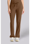 French Brown - Healing Hands Quest Women Scrub Pants - Front View