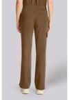 French Brown - Healing Hands Quest Women Scrub Pants - Back View