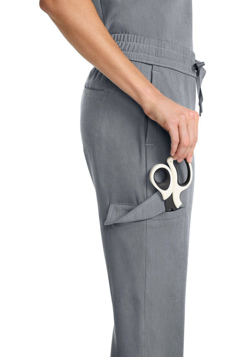 Heather Ash - Women's Mid Rise Drawstring Straight Leg – Regular (View 2)