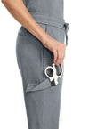 Heather Ash - Women's Mid Rise Drawstring Straight Leg – Regular (View 3)