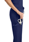navy - Mid Rise Drawstring Straight Leg (View 2)