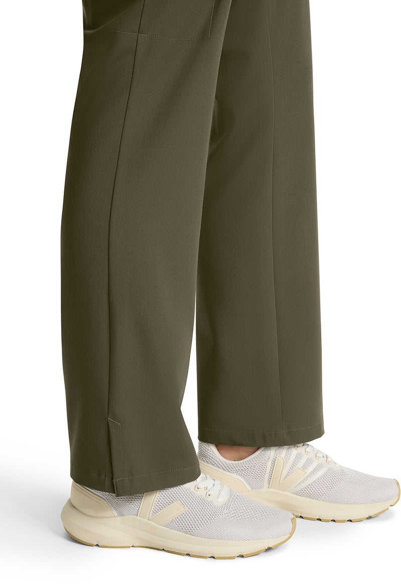 Olive - Women's Mid Rise Drawstring Straight Leg – Regular (View 4)