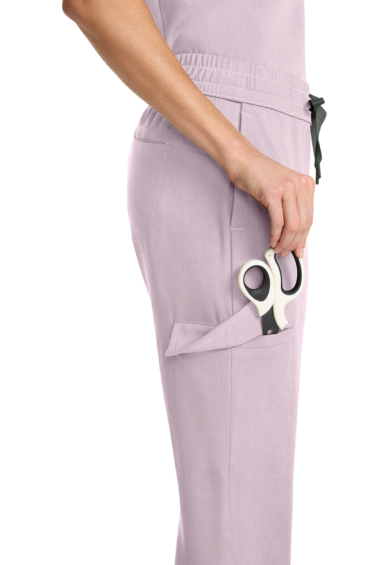 pink pearl - Mid Rise Drawstring Straight Leg (View 2)