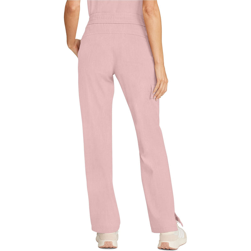 pink pearl - Mid Rise Drawstring Straight Leg