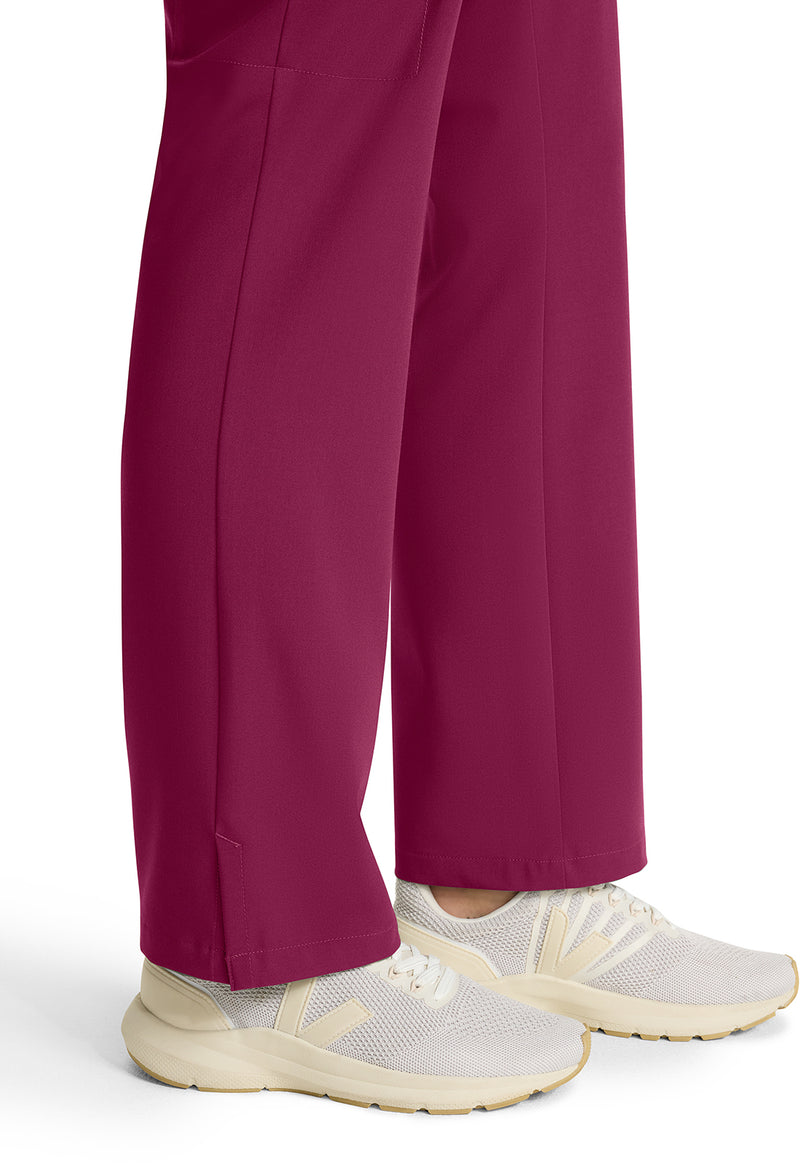 Wine - Women's Mid Rise Drawstring Straight Leg – Regular (View 4)