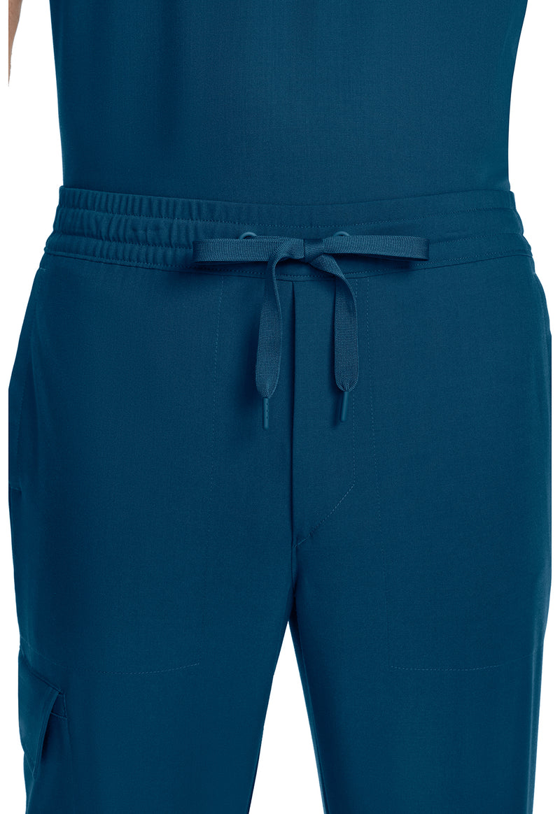 Caribbean - Men's Zip Fly Drawstring Scrub Pants (View 2)