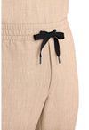Desert Taupe - Men's Zip Fly Drawstring Scrub Pants (View 2)