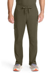 Olive - Healing Hands Quest Men Scrub Pants - Front View