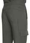 Pewter - Men's Zip Fly Drawstring Scrub Pants (View 3)