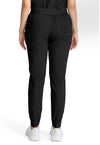 Black - Healing Hands Quest Women Scrub Pants - Back View