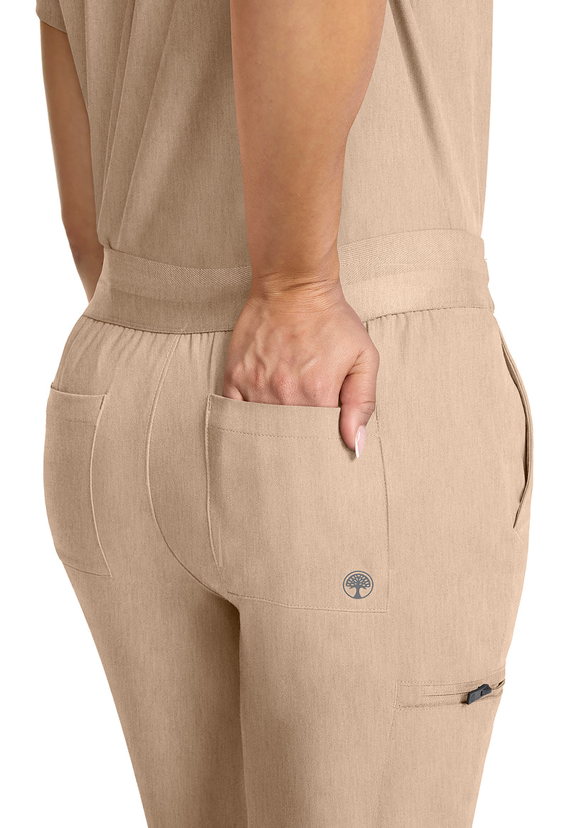 Desert Taupe - Women's Mid Rise Jogger (View 2)