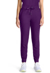 Eggplant - Healing Hands Quest Women Scrub Pants - Front View