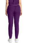 Eggplant - Healing Hands Quest Women Scrub Pants - Back View