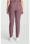 Elderberry - Healing Hands Quest Women Scrub Pants - Back View
