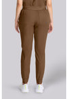 French Brown - Healing Hands Quest Women Scrub Pants - Back View