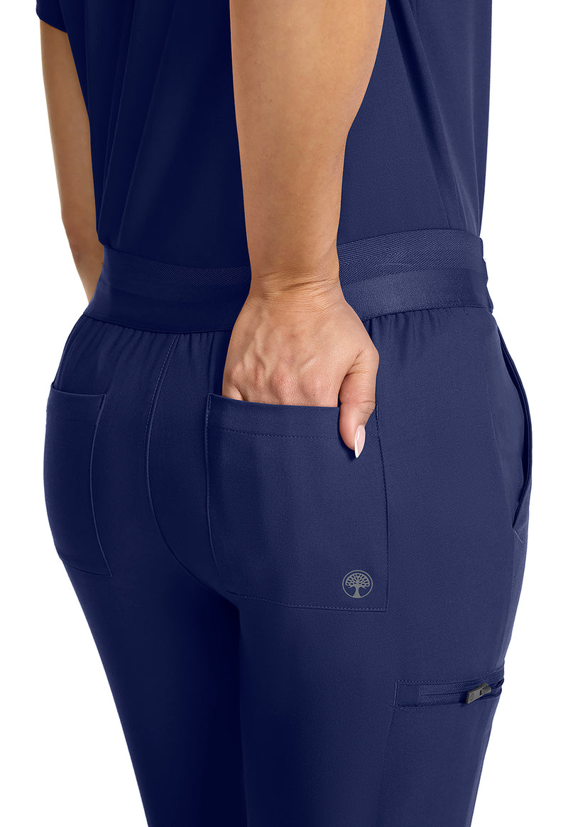 Navy - Women's Mid Rise Jogger (View 2)