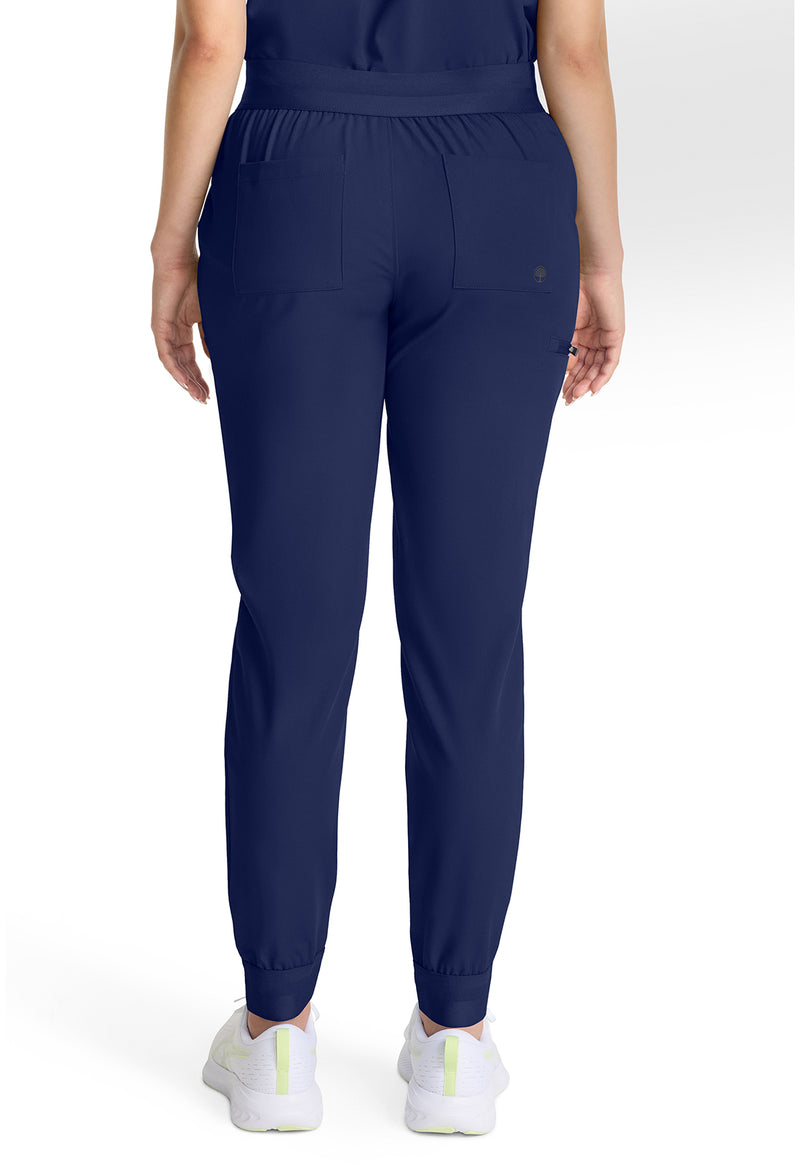 Navy - Healing Hands Quest Women Scrub Pants - Back View