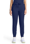 Navy - Healing Hands Quest Women Scrub Pants - Front View