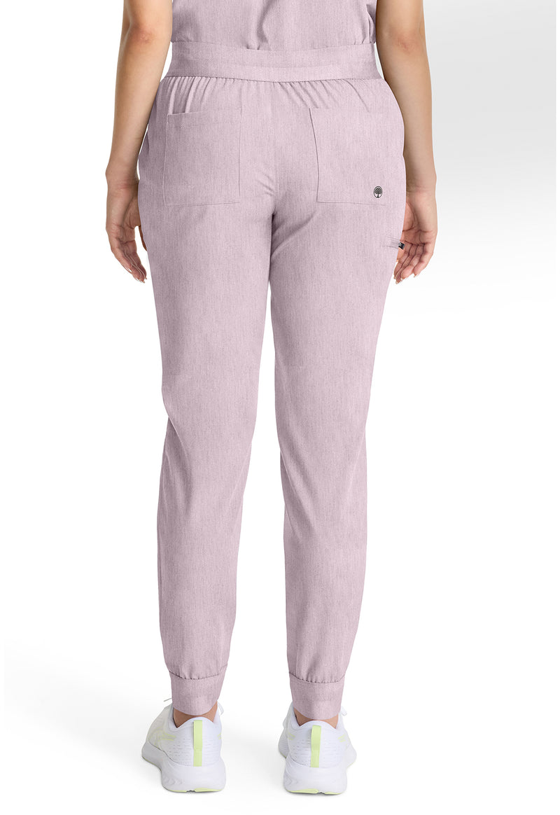 Pink Pearl - Healing Hands Quest Women Scrub Pants - Back View