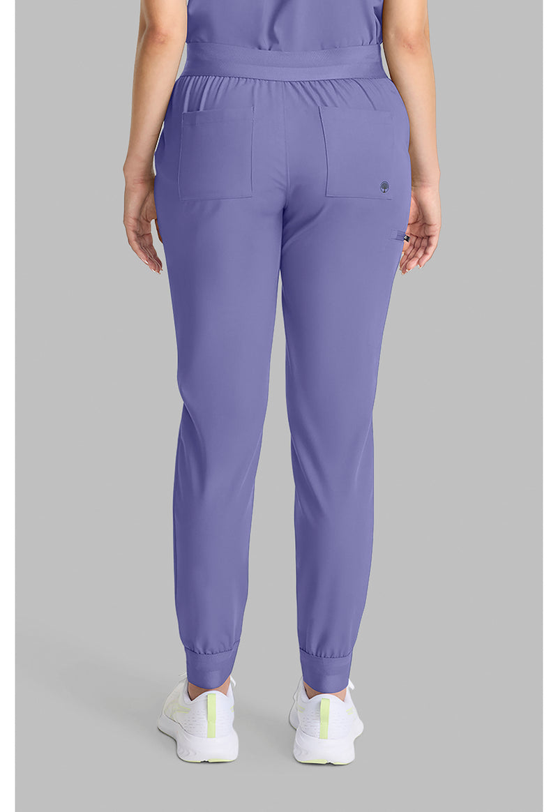 Persian Violet - Healing Hands Quest Women Scrub Pants - Back View
