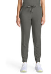 Pewter - Healing Hands Quest Women Scrub Pants - Front View