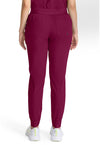 Wine - Healing Hands Quest Women Scrub Pants - Back View