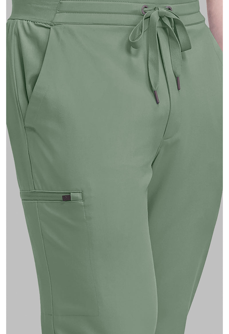 Acadia Green - Men's 5-Pocket Jogger Scrub Pants (View 3)