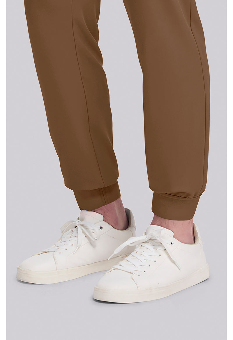 French Brown - Men's 5-Pocket Jogger Scrub Pants (View 4)