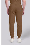 French Brown - Healing Hands Quest Men Scrub Pants - Back View