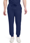 Navy - Healing Hands Quest Men Scrub Pants - Front View
