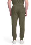 Olive - Healing Hands Quest Men Scrub Pants - Back View
