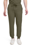 Olive - Healing Hands Quest Men Scrub Pants - Front View