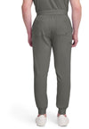 Pewter - Healing Hands Quest Men Scrub Pants - Back View