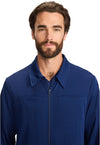 Navy - Men's Zip Front Jacket (View 3)