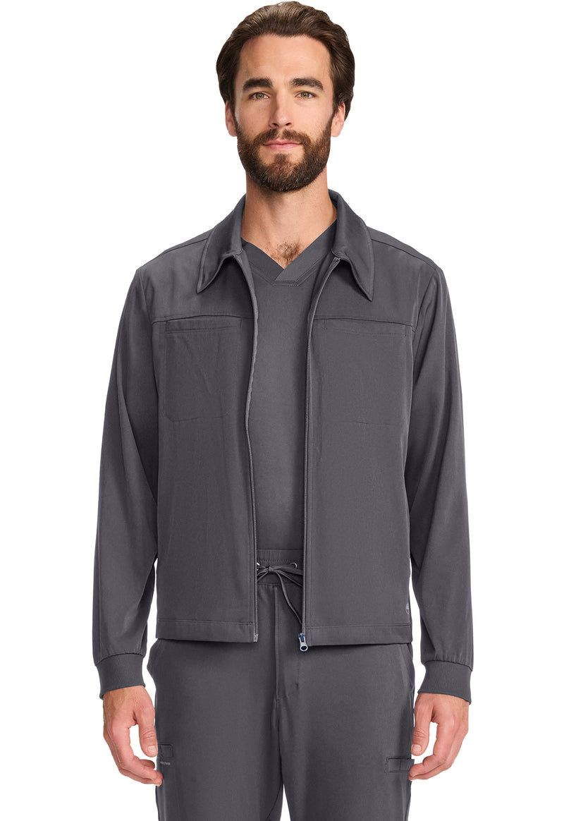 Pewter - Men's Zip Front Jacket