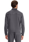 Pewter - Men's Zip Front Jacket (Back)