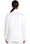 White Gardenia - Healing Hands Quest Women Scrub Jacket - Back View