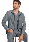 heather ash - Men's Zip Front Utility Jacket (View 3)