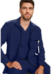 navy - Men's Zip Front Utility Jacket (View 2)