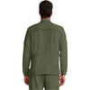 olive - Men's Zip Front Utility Jacket
