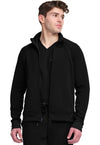 BLACK - Men's Zip Front Knit Jacket