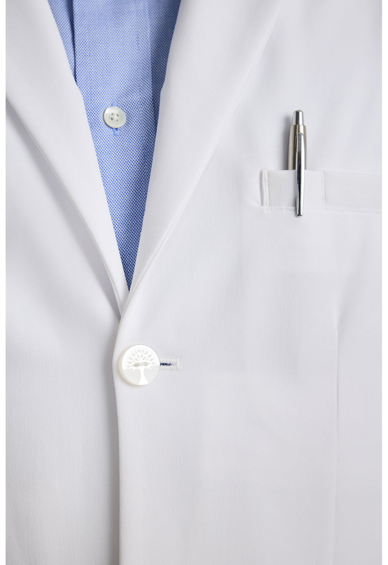 white - Lawrence Men's 37" Lab Coat (View 4)