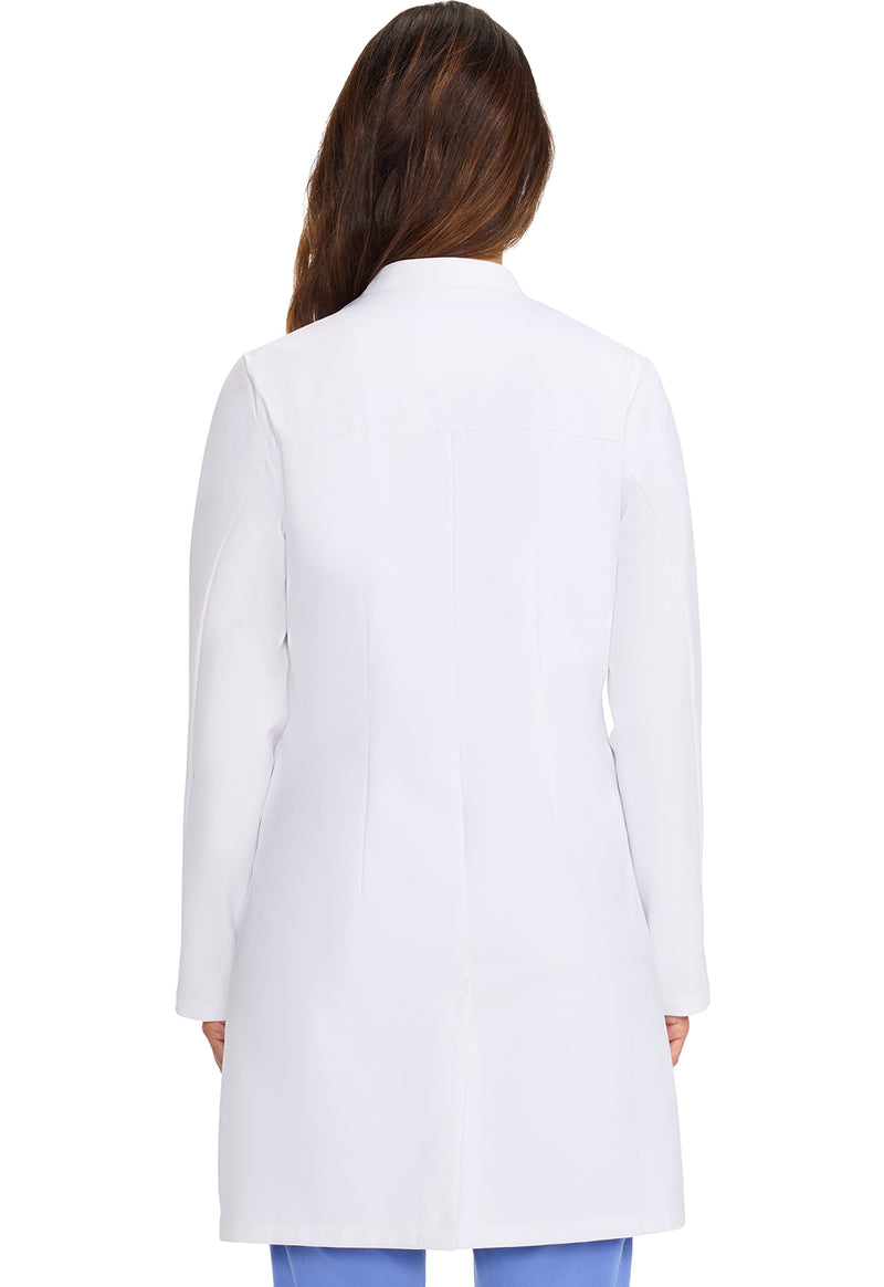 WHITE - Women's 34" Lab Coat (Back)