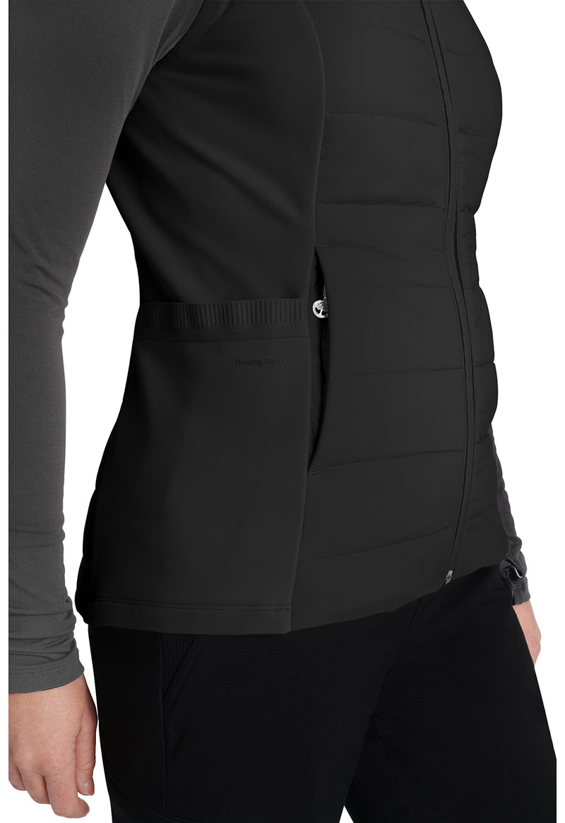 black - Khloe Quilted Vest (View 3)