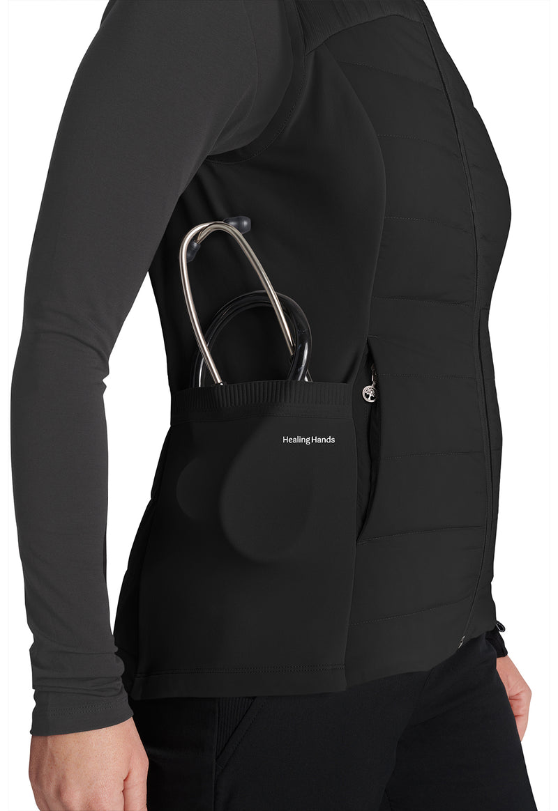 black - Khloe Quilted Vest (View 4)